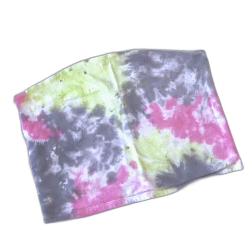 Wild Fable Crop Top Size Medium Tie-Dye Pink Yellow